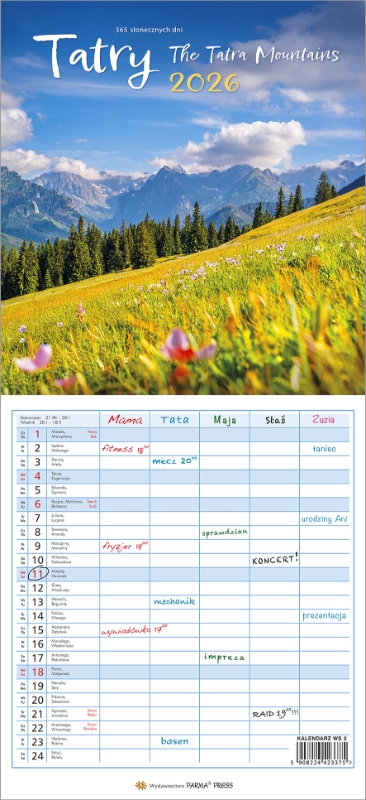 Obrazek kalendarz WS 2 Tatry 2026